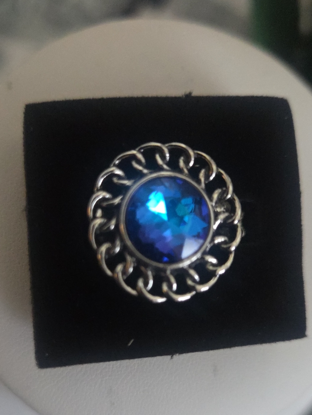 Paparazzi Roundtable Runway Blue Ring NWT